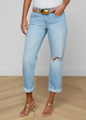 L’agence - Nevia Slouchy Straight-Leg Jean - Brea Destruct