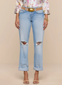 L’agence - Ashby Low-Rise Slouch Jean - Fontana Destruct