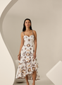 Charo Ruiz - Long Dress Orelia - White/Brown