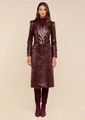 L'agence - Celina Trench Coat - Dark Port Croc