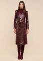 L'agence - Celina Trench Coat - Dark Port Croc