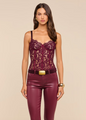 L'agence - Jenny Lace Bustier - Deep Sangria