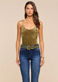 L'agence - Kalea Velvet Bodysuit - Kalamata