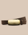 L'agence - Machado Suede Belt - Chocolate Suede