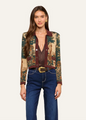 L'agence - Osiris Jacquard Cardigan - Multi Scenic Tapestry Print
