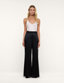 L'agence - Pilar Silk Wide-Leg Pant - Black
