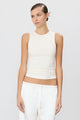 Eterne - Sleeveless Crewneck Top - Ivory