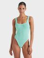 Hunza G - Square Neck Swim - Metallic Mint