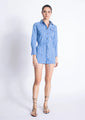 Karina Grimaldi - Reed Poplin Romper - Jean Strippes