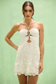 Patbo - Gal Embroidered Mini Dress - Off White