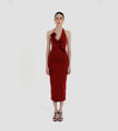 Maygel Coronel - Coralina Midi Dress - Carmesi