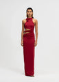 Maygel Coronel - Tempus Long Dress - Carmesi