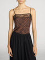 Frame - The Lace Inset Cami - Dark Leopard Multi