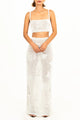 Oceanus - Hazel Beaded Jellyfish Skirt - White