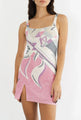 Oceanus - Sofia Hand Beaded Party Dress - Multi Color