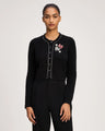 Cinq á Sept - Allura Cardigan - Black/Silver/Warm Blush