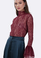 Letty Lace Top - Ruby