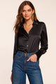 Ramy Brook - Victoria Silk Button Down Blouse - Black