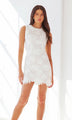 Generation Love - Dania Flower Mesh Shift Dress - White