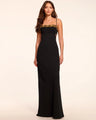 Ramy Brook - Helen Floral Embellished Sleeveless Gown - Black
