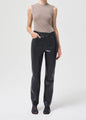 Agolde - Recycled Leather Criss Cross Straight - Detox