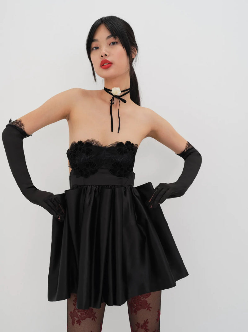 For Love & Lemons - Virginia Mini Dress - Black