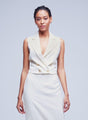 L’agence - Fable Vest - Ecru/Gold