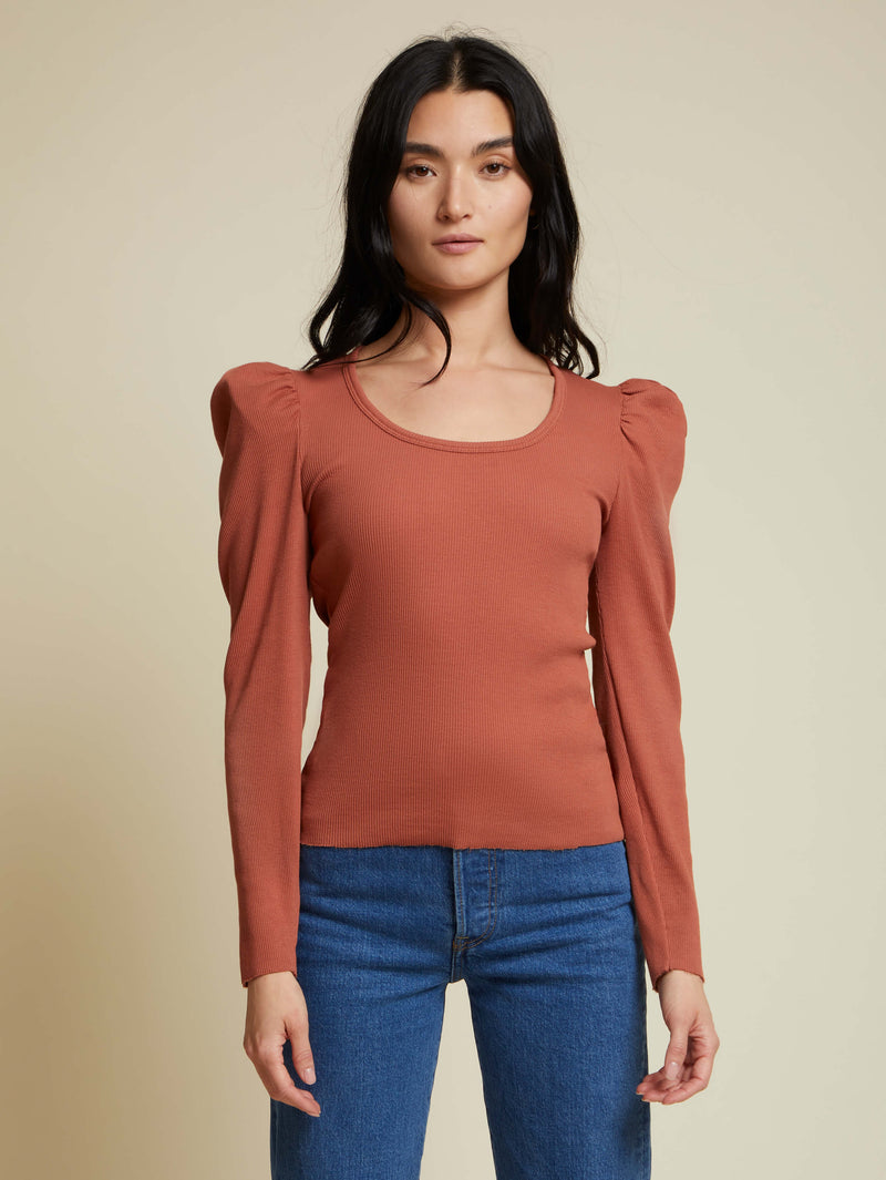 Nation LTD - Michelle Long Sleeve - Red Clay