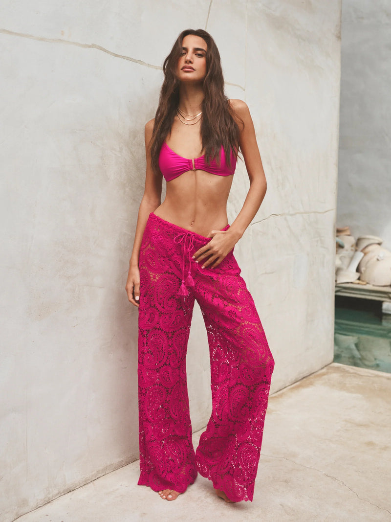 L'agence - Geraldine Cover-Up Pant - Fuschia