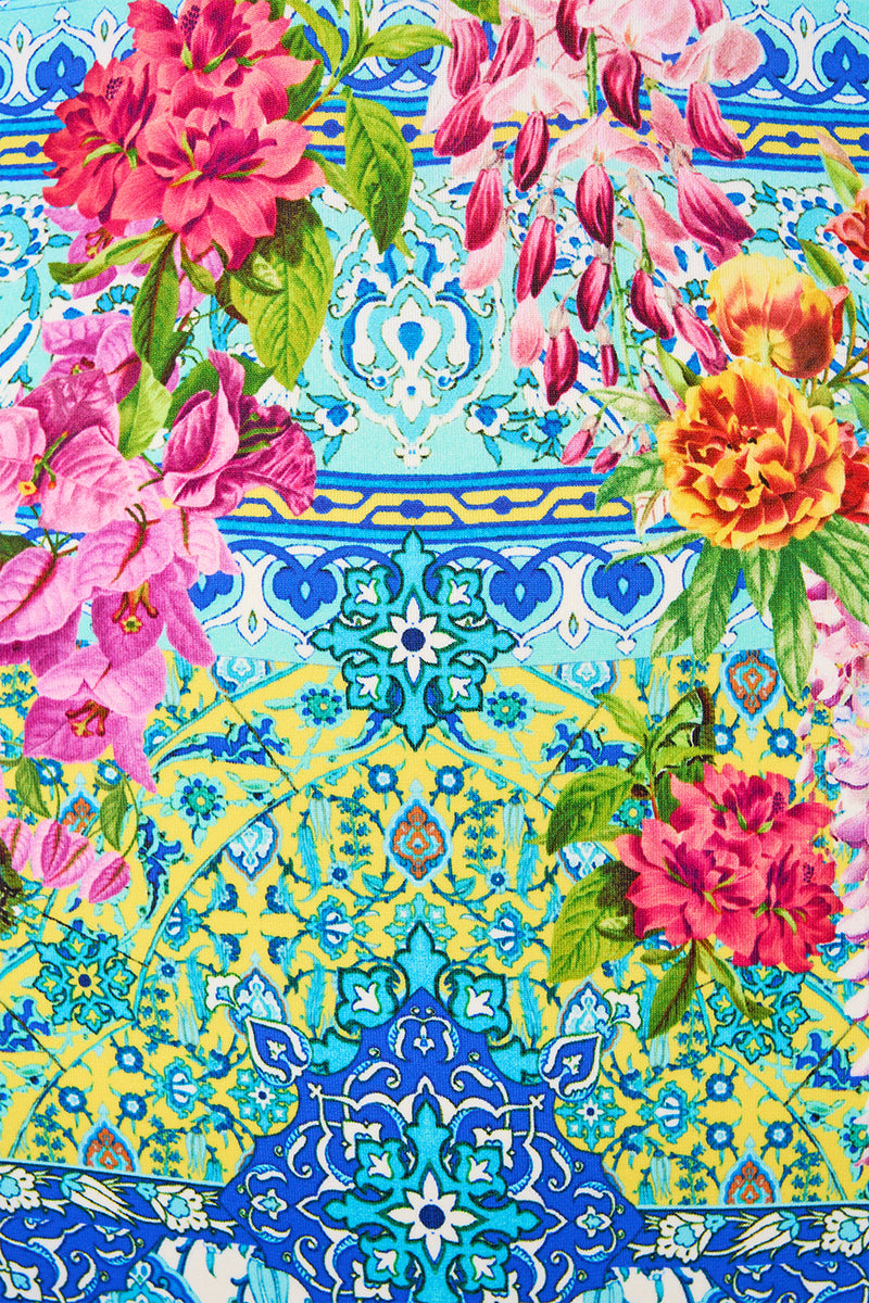 PLUNGE BACKLESS HALTER ONE PIECE W RING TIES