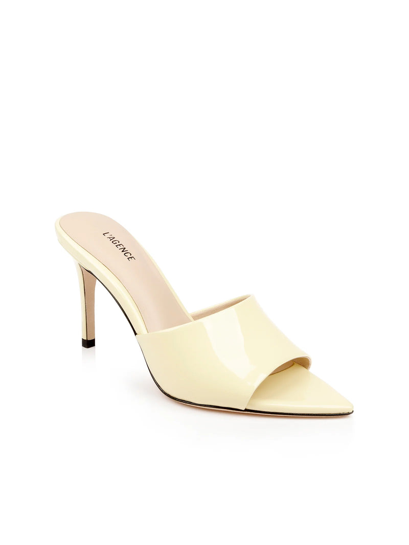 L’agence - Lolita Heel Sandal - Pale Yellow Patent