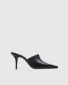 Black Suede Studio - Mesa 80 Mule - Black Leather