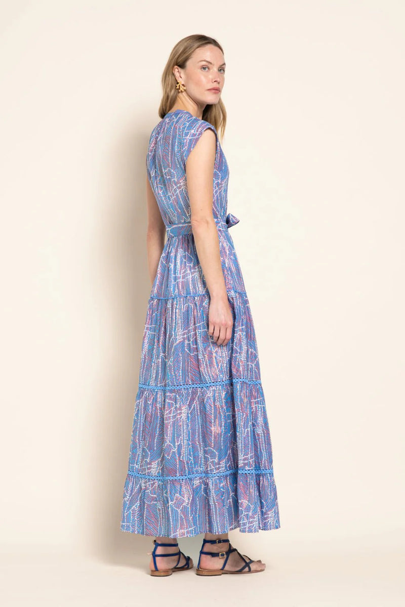 Poupette St Barth - Long Dress Kora - Blue Akoya