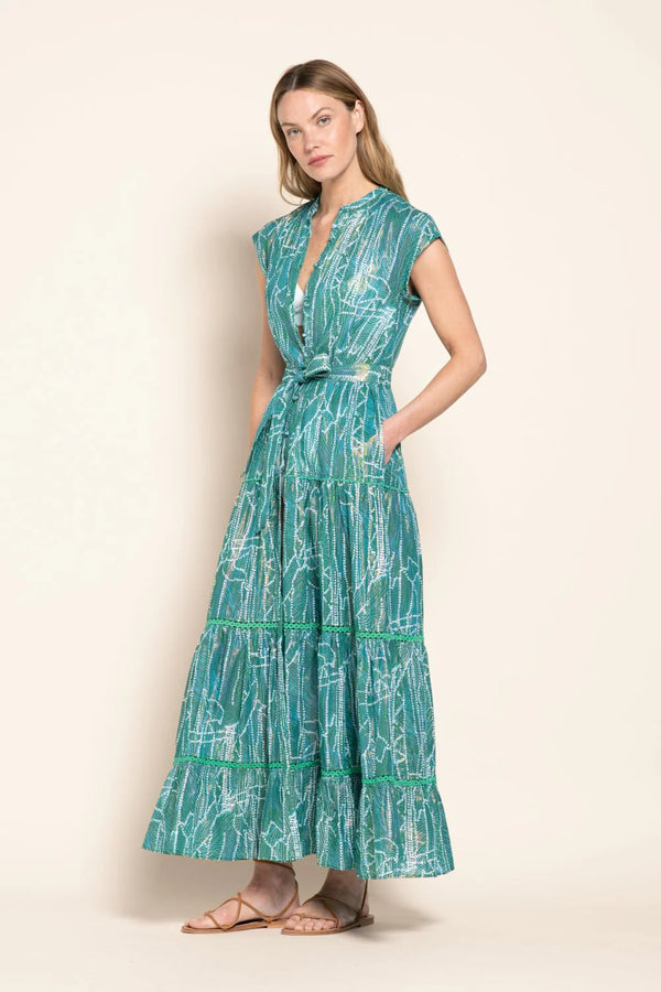 Poupette St Barth - Long Dress Kora - Green Akoya