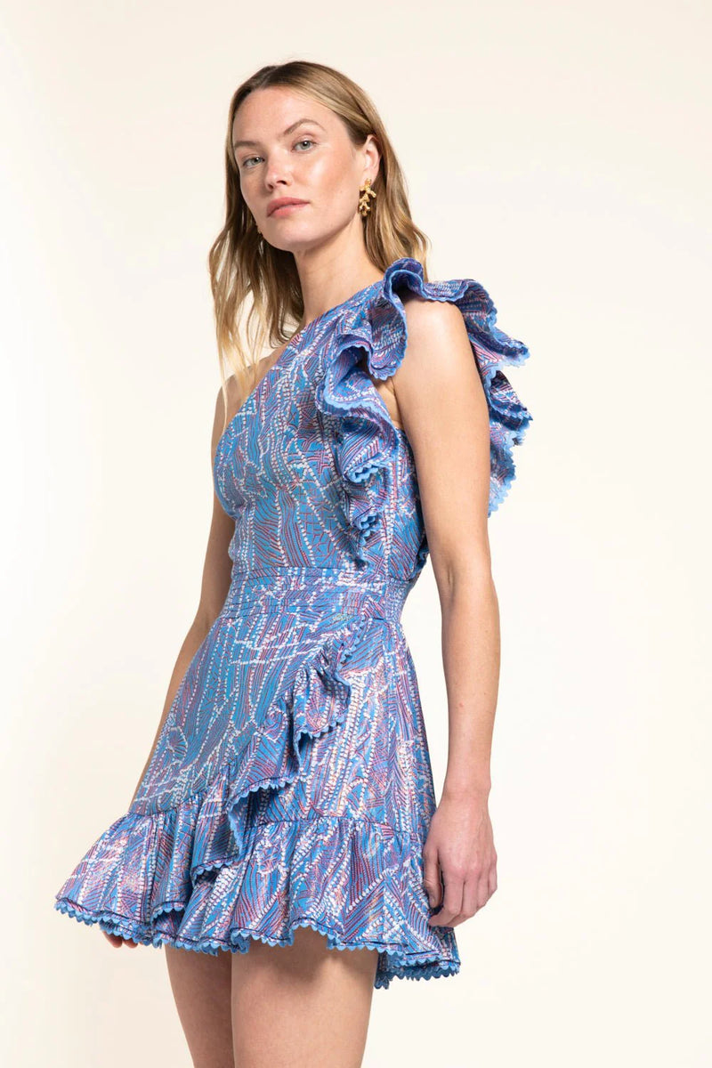 Poupette St Barth - Mini Dress Corinne - Blue Akoya