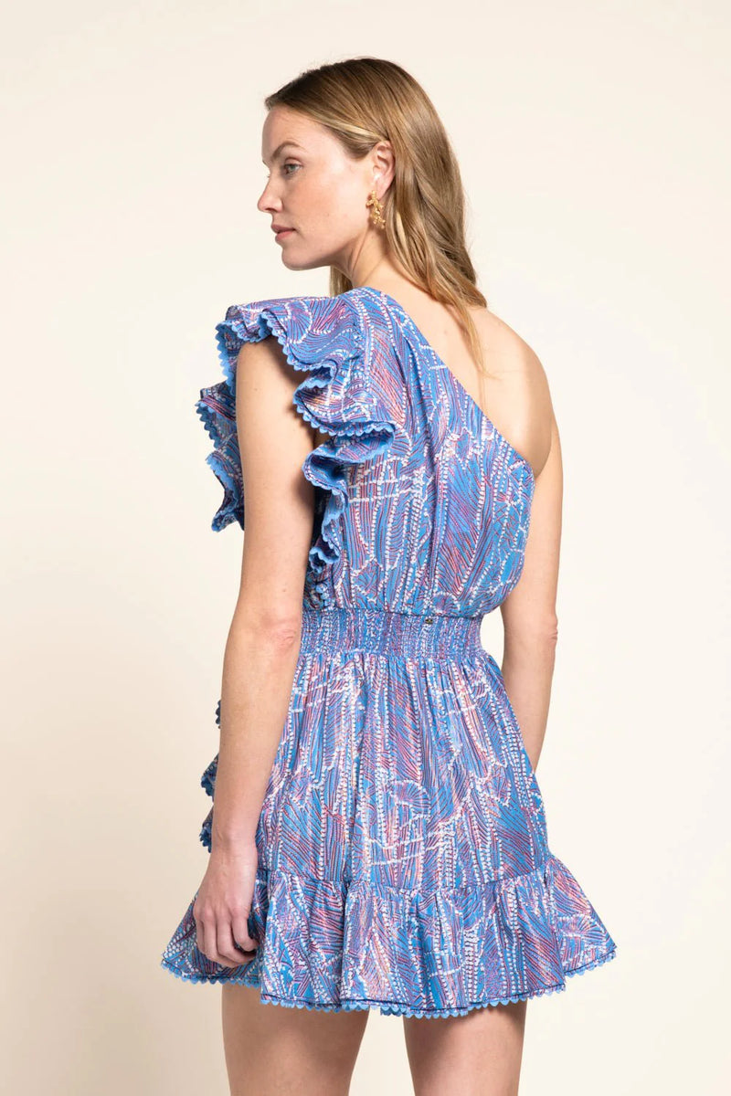 Poupette St Barth - Mini Dress Corinne - Blue Akoya