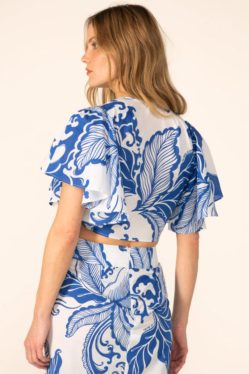 Poupette St Barth - Top Rose - Blue Reef Wave