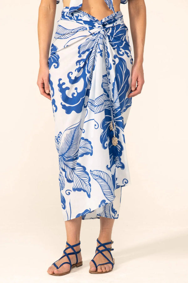 Poupette St Barth - Long Skirt Uma - Blue Reef Wave
