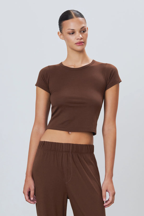 Eterne - Short Sleeve Baby Tee - Chocolate