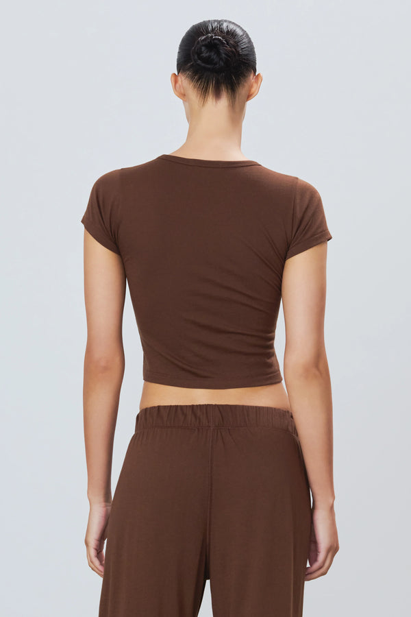 Eterne - Short Sleeve Baby Tee - Chocolate