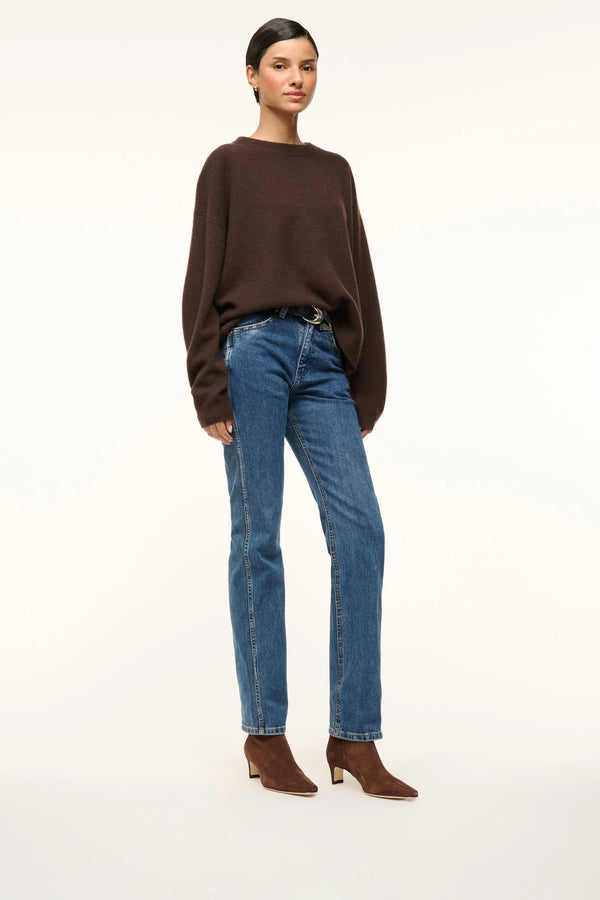 Staud - Wally Anklet Boot - Mahogany Suede