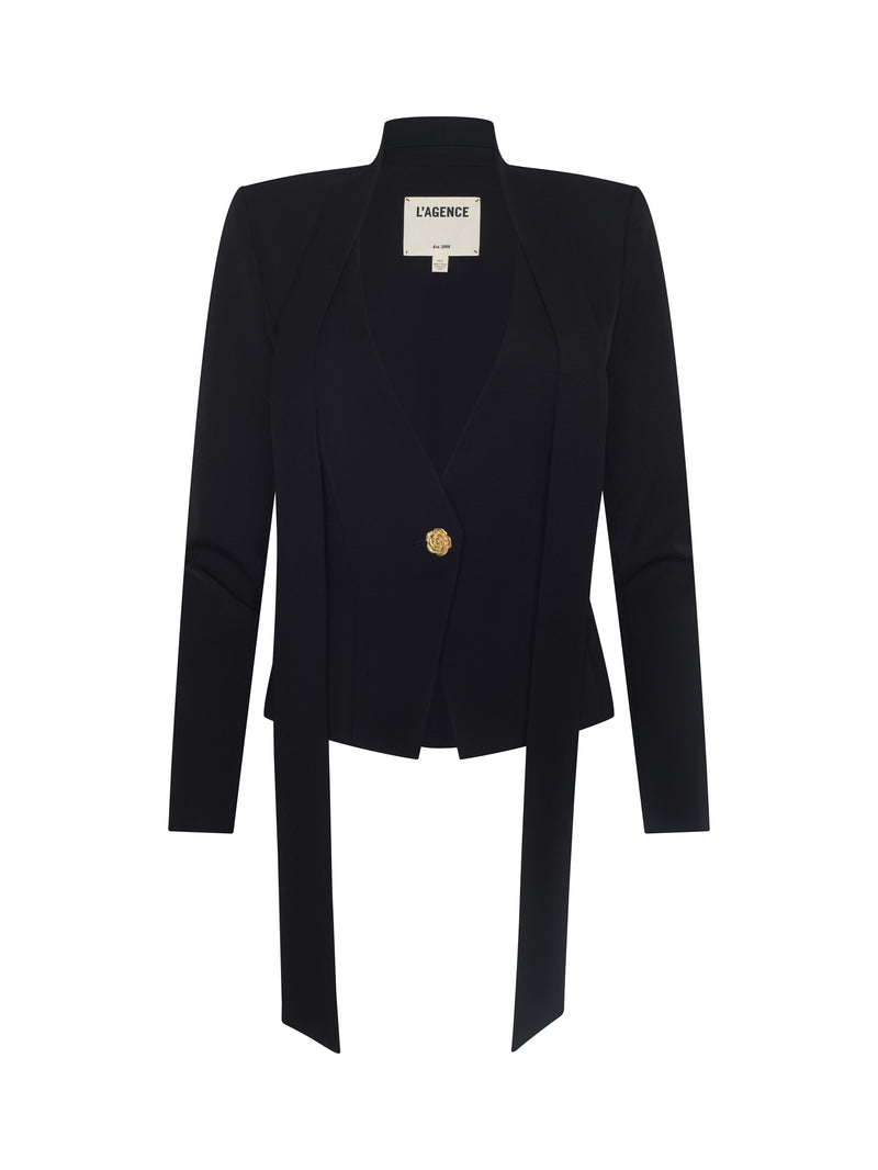 ROMY TIE NECK BLAZER