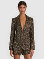 Alice + Olivia - Macey Fitted Blazer - Black/Gold