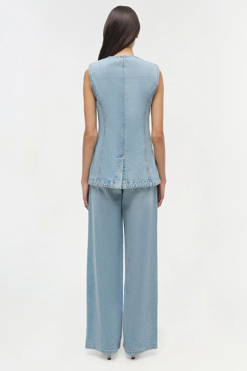 Simkhai - Charley Denim Top - Del Mar