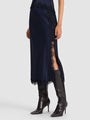 Alice + Olivia - Maeve Lace Trim Skirt - Midnight Blue
