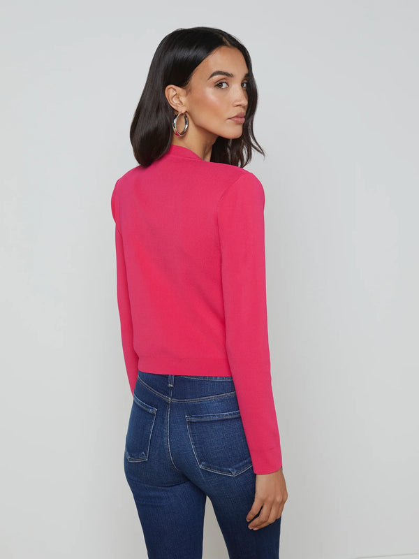 L'agence - Toulouse Cardigan - Ruby/Nickel