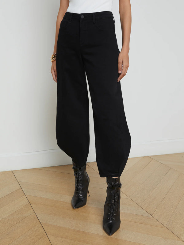 L'agence - Krista Tapered Jean - Saturated Black