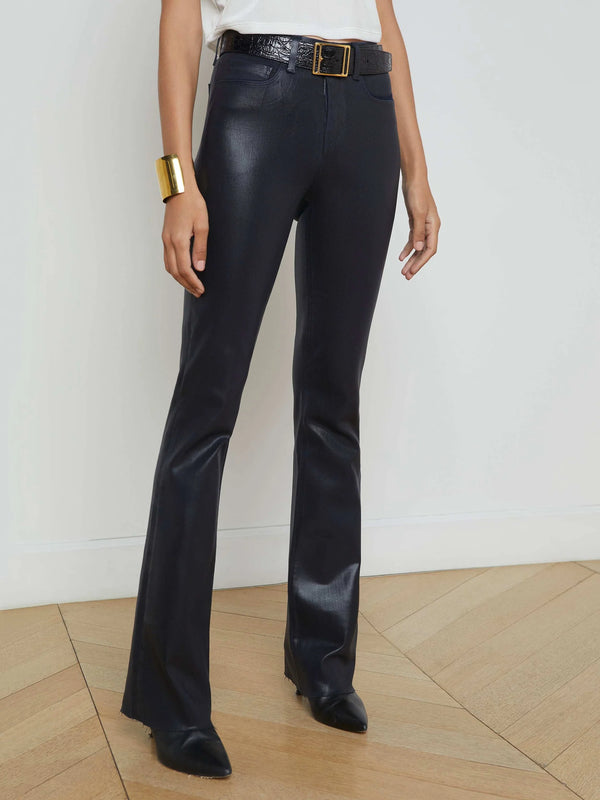 L’agence - Ruth Coated Straight-Leg Jean - Metro Coated