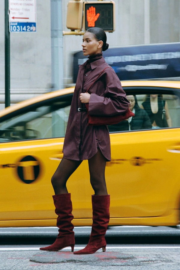 Staud - Wally Boot - Pinot Suede