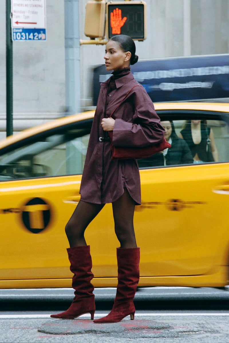 Staud - Wally Boot - Pinot Suede